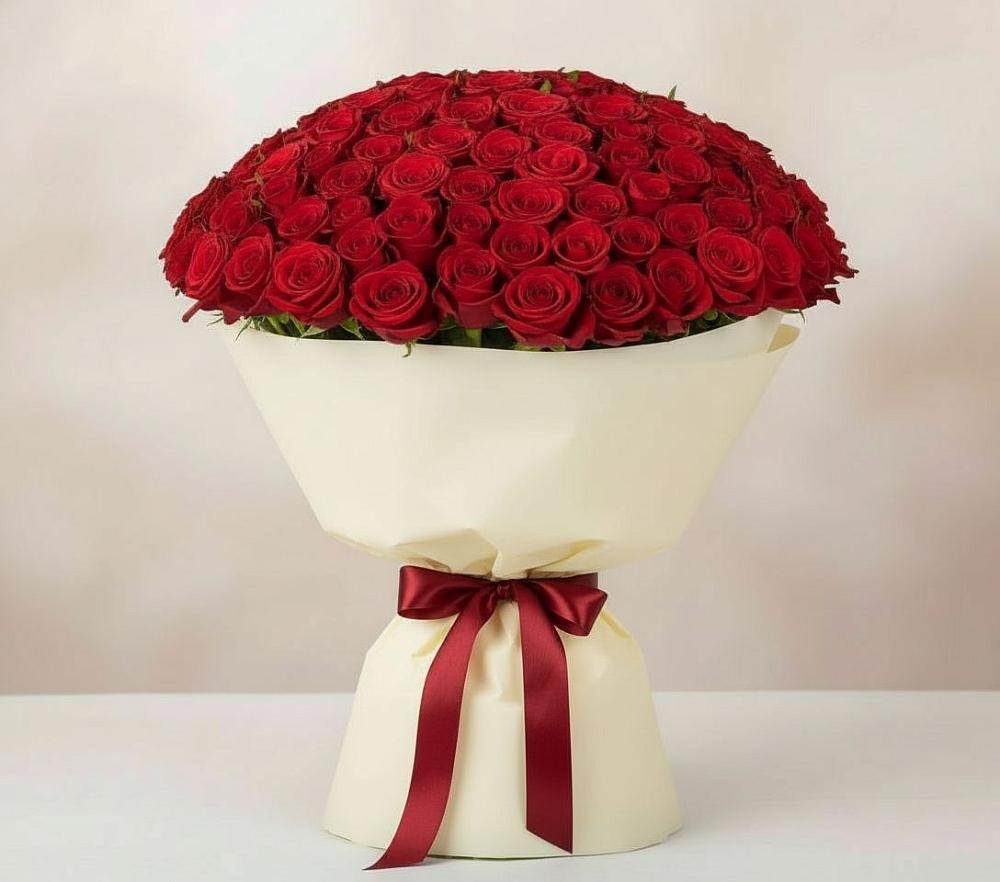 Букет 101 Красная роза Милано в Вихоревке