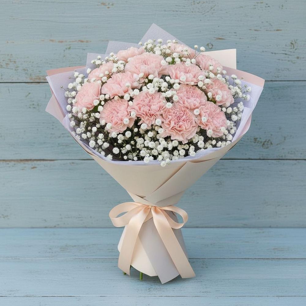 Букет цветов из: Гвоздики в Вихоревке