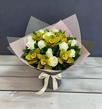 Букет цветов из:  Орхидеи и Розы в Вихоревке