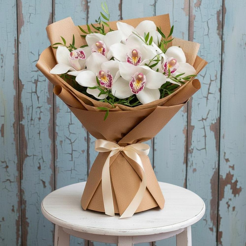 Букет цветов из: Орхидеи и Розы в Вихоревке
