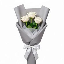 Букет 3 белые розы #REPLACE_PRED# Вихоревке