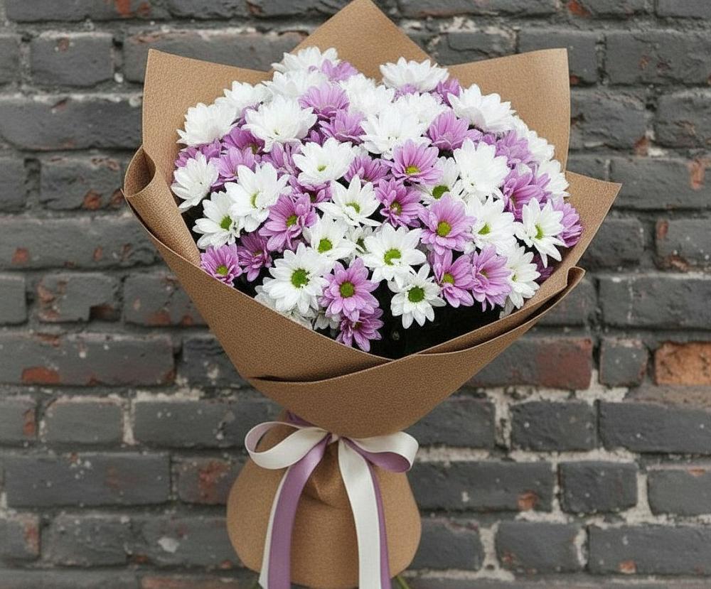 Букет цветов из: Хризантемы в Вихоревке