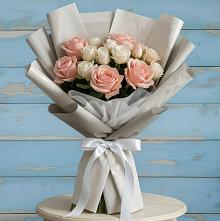 Букет цветов из:  Розы #REPLACE_PRED# Вихоревке