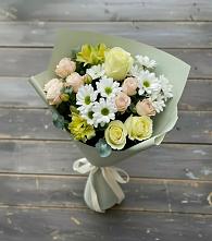 Букет цветов из:  Альстромерии, Розы и Хризантемы в Вихоревке