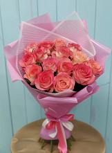 Букет 15 Розовых роз Равель в Вихоревке