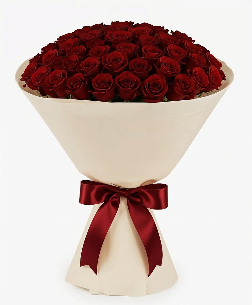 Букет 101 Бордовая роза Блэк Бакарра в Вихоревке