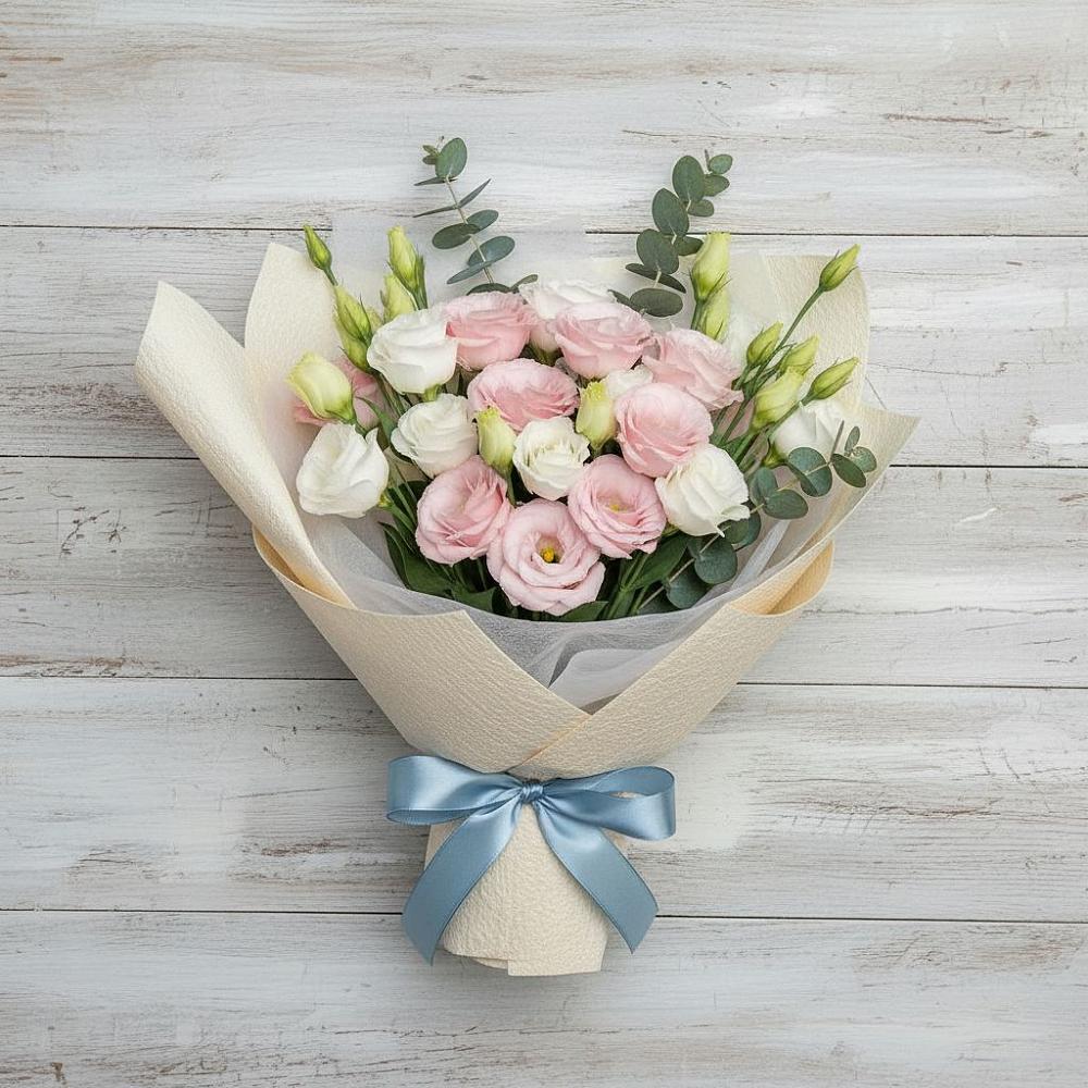 Букет цветов из: Лизиантусы в Вихоревке